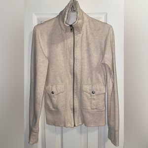 SO Jacket Softest Sweatsuit Jacket w/Faux Fur Collar & Full Zip Up Size Medium